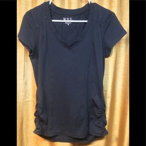 NYL New York Laundry Athleisure Black T-shirt